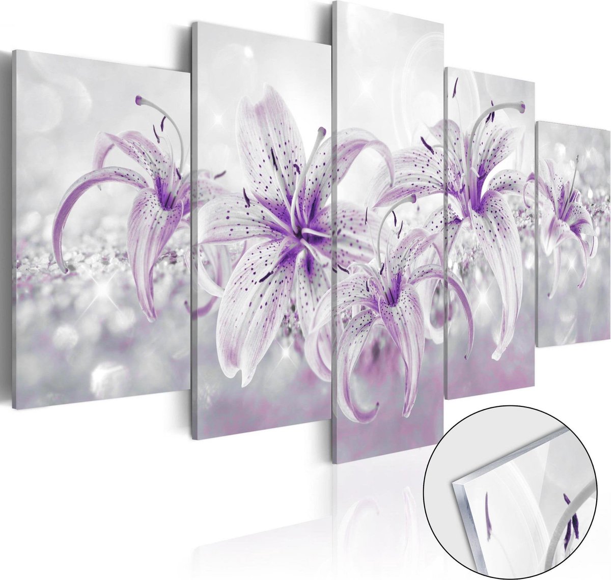 Afbeelding op acrylglas - Purple Graces [Glass]